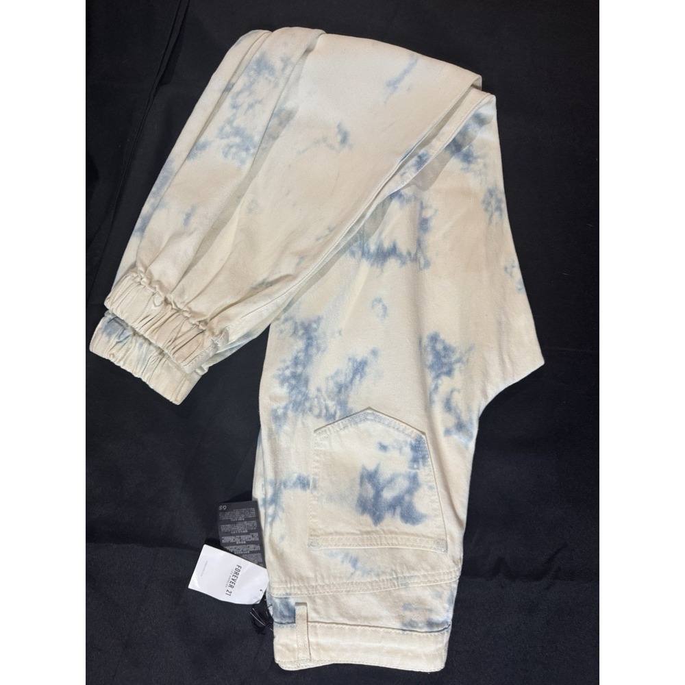 NWT Forever 21 Vintage Tie Die Jeans Fitted Ankle High Rise Size 25